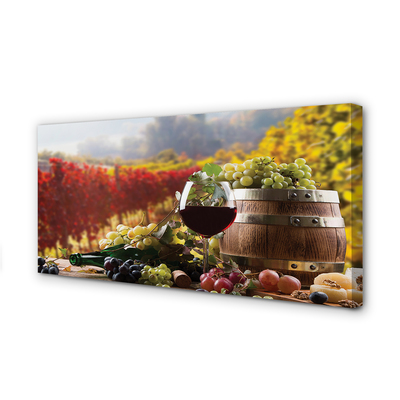 Leinwandbilder Herbstweinglas