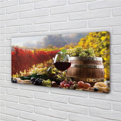 Leinwandbilder Herbstweinglas