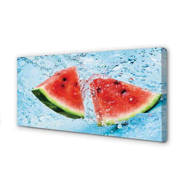 Leinwandbilder Wassermelone Wasser