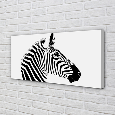 Leinwandbilder Illustration von Zebra