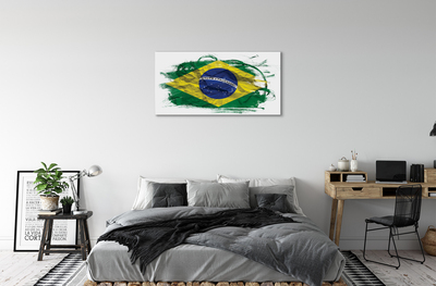 Leinwandbilder Brasilien-Flagge