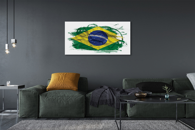 Leinwandbilder Brasilien-Flagge