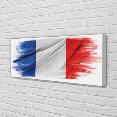 Leinwandbilder die Flagge von Frankreich