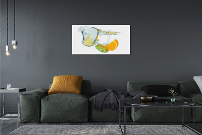 Leinwandbilder Orange Kiwi Wasser