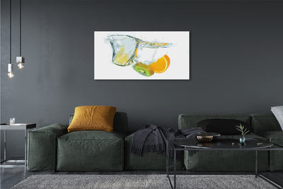 Leinwandbilder Orange Kiwi Wasser