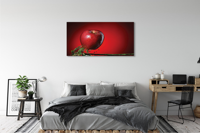 Leinwandbilder Apfel im Wasser