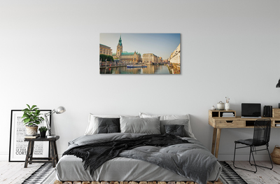 Leinwandbilder Hamburg Fluss Kathedrale
