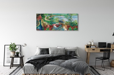 Leinwandbilder Kunst Treffen in der Nähe von See