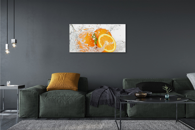 Leinwandbilder Orangen in Wasser