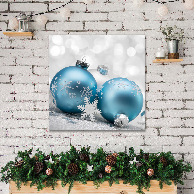 Leinwand-Bilder Flitter Winter-Feiertags-Dekorationen