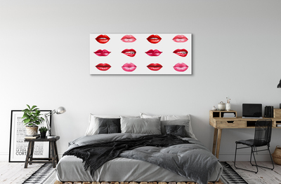 Leinwandbilder Rote und rosa Lippen