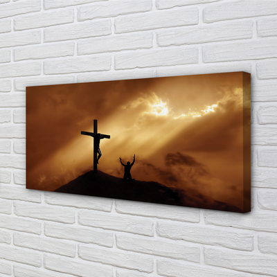 Leinwandbilder Jesus-Kreuz-Licht