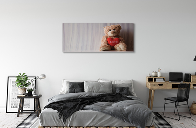 Leinwandbilder Herz-Teddybär