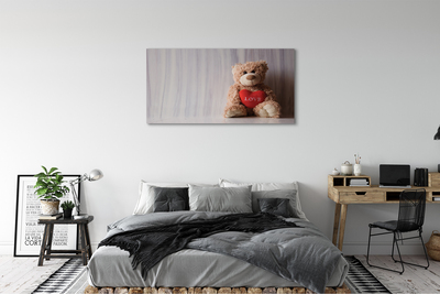 Leinwandbilder Herz-Teddybär