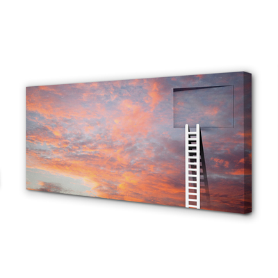 Leinwandbilder Sunset Himmel Ladder