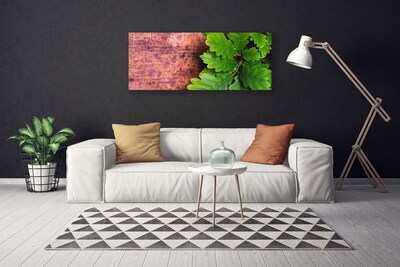 Canvas Kunstdruck Eiche Blätter Pflanzen