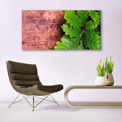 Canvas Kunstdruck Eiche Blätter Pflanzen