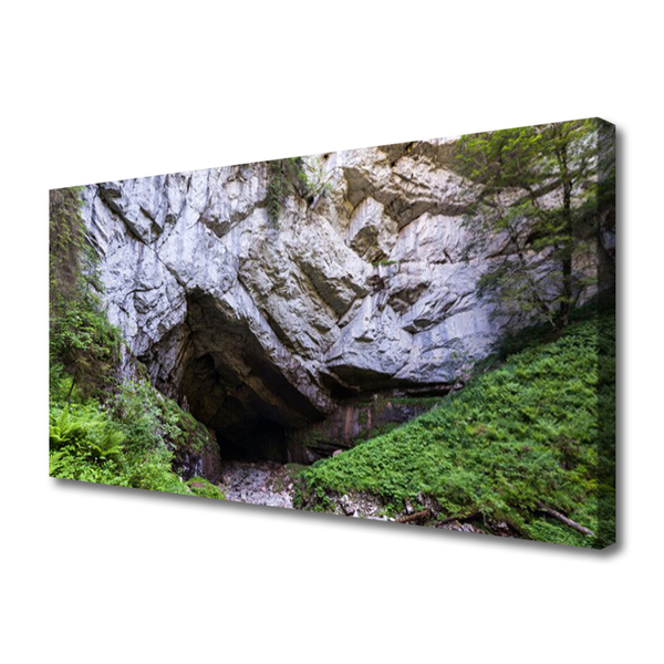 Canvas Kunstdruck Berghöhle Natur