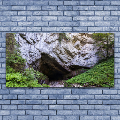 Canvas Kunstdruck Berghöhle Natur