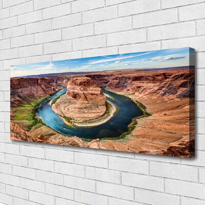Canvas Kunstdruck Grand Canyon Fluss Landschaft