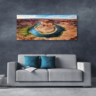Canvas Kunstdruck Grand Canyon Fluss Landschaft