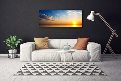 Canvas Kunstdruck Sonnenaufgang Meer Wolken Landschaft