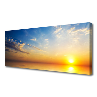 Canvas Kunstdruck Sonnenaufgang Meer Wolken Landschaft