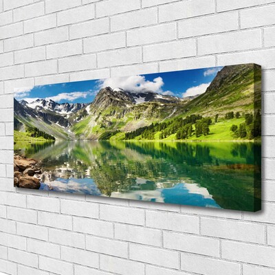 Canvas Kunstdruck Berg See Landschaft