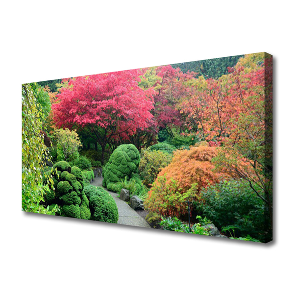 Canvas Kunstdruck Garten Blütenbaum Natur