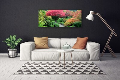 Canvas Kunstdruck Garten Blütenbaum Natur
