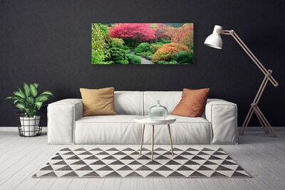 Canvas Kunstdruck Garten Blütenbaum Natur
