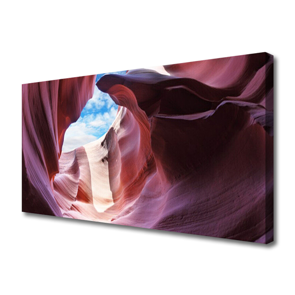 Canvas Kunstdruck Felsen Flussbett Kunst