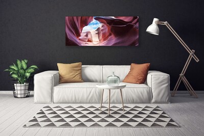 Canvas Kunstdruck Felsen Flussbett Kunst