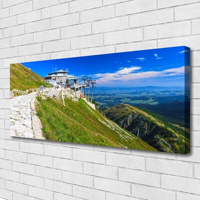 Canvas Kunstdruck Gebirge Weg Landschaft