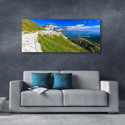 Canvas Kunstdruck Gebirge Weg Landschaft