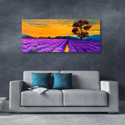 Canvas Kunstdruck Feld Landschaft