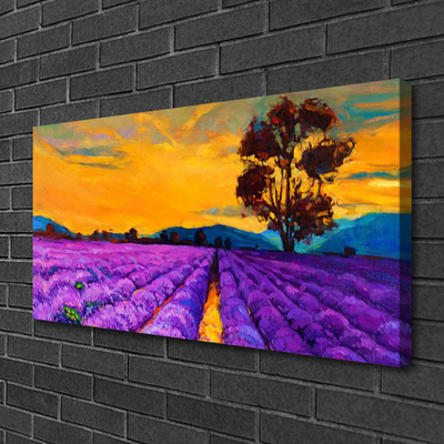 Canvas Kunstdruck Feld Landschaft