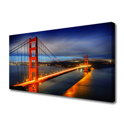 Canvas Kunstdruck Brücke Architektur