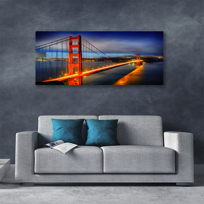 Canvas Kunstdruck Brücke Architektur