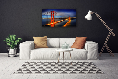 Canvas Kunstdruck Brücke Architektur