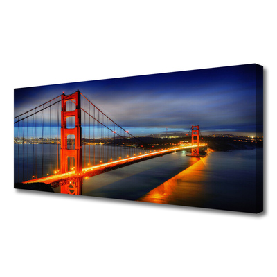 Canvas Kunstdruck Brücke Architektur