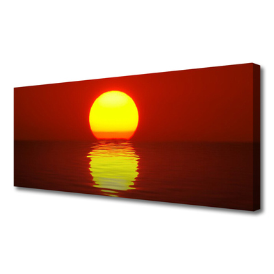 Canvas Kunstdruck Sonnenuntergang Meer Landschaft