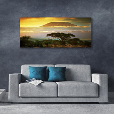 Canvas Kunstdruck Baum Gebirge Natur