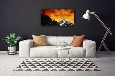 Canvas Kunstdruck Gebirge Landschaft