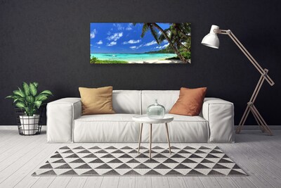 Canvas Kunstdruck Palmen Meer Landschaft