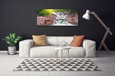 Canvas Kunstdruck Wasserfall Natur