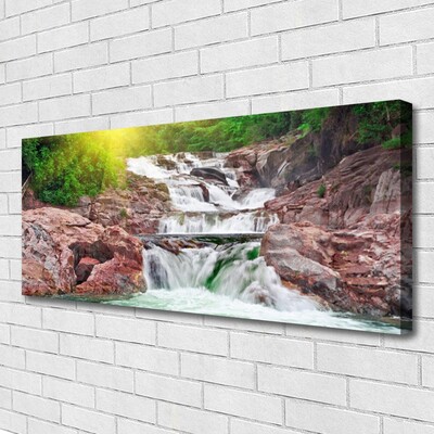 Canvas Kunstdruck Wasserfall Natur