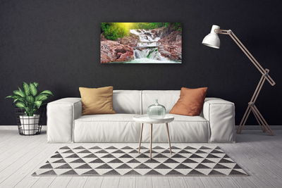 Canvas Kunstdruck Wasserfall Natur