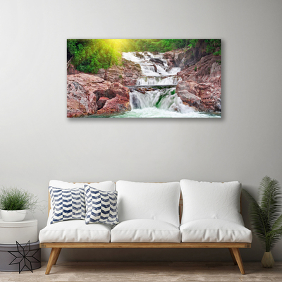 Canvas Kunstdruck Wasserfall Natur