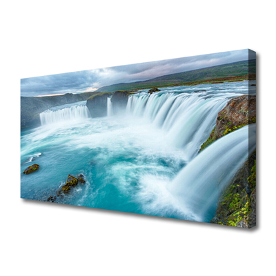 Canvas Kunstdruck Wasserfall Natur